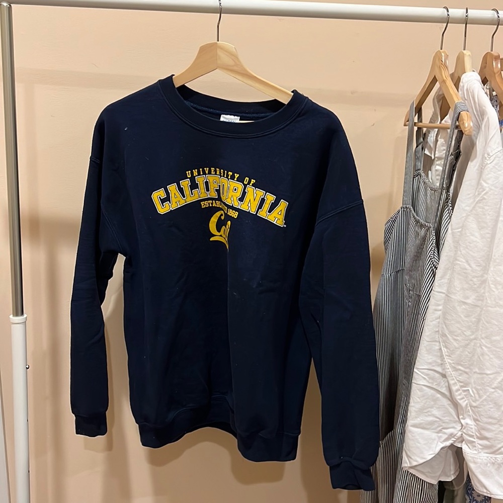 Navy Blue UC Berkeley college sweatshirt [Used, Size: Large]